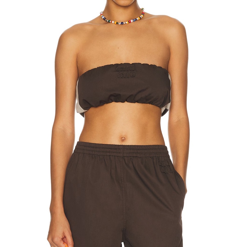 Miu Miu Dark Brown Bandeau Top
SOLD OUT EVERYWHERE ‼️SS2026